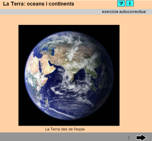 Resultat d'imatges de la terra oceans i continents